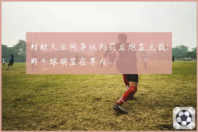 郑钦文法网争议判罚后炮轰主裁：那个球明显在界内
